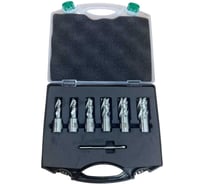 Набор сверл корончатых по металлу AT-S HSS L=30 d=13,14,16,18,19,20, Weldon19, 6.34x77 N-HSS13-20L30-1