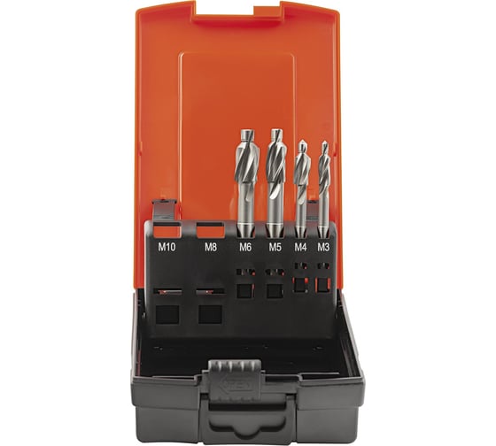 Набор цековок 90 градусов, М3-M6, HSS Bucovice Tools 850804
