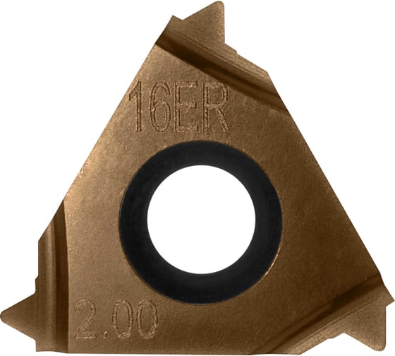 Пластина токарная сменная неперетачиваемая Carbon IT16ER200ISO6036 для точения наружней резьбы 899062 1