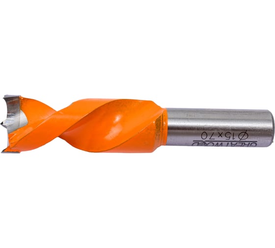 Сверло чашечное Премиум HW 15x70 мм, S10x20 мм, LH Greatwood TL00001041