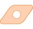 Пластина СпецТехИнструмент DCMT070202-CF STU225J STI 1