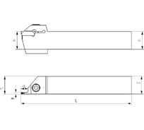 Державка ZCC-CT отрезная / канавочная QEFD2525R17