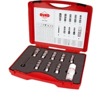 Набор корончатых сверл RUKO из 8 шт 14-22 мм в пласт.футляре 108813