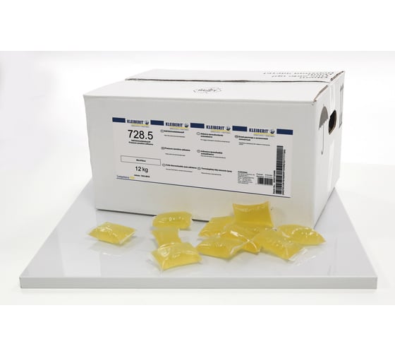 Клей-расплав MW 728.5, коробка с подушечками, цвет коричневато-желтый, 10кг ВИ-KLB0982 1