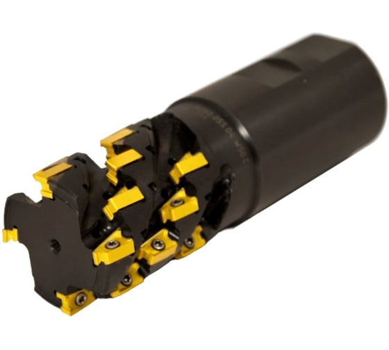 Фреза торцово-цилиндрическая Русский Инструмент 32x50x160 кукуруза с механическим креплением 4гр пл-н APKT 11T304, Z=3 к/х конус 7:24 40 тип A, СОЖ AH290-R032.050.03.SK4 ri.300.134