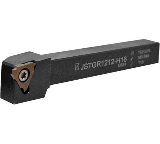 Резец для обработки наружных канавок, продольного, поперечного и профильного точения Русский Инструмент 12х12х100 JSTGR1212-H16 ri.452.145