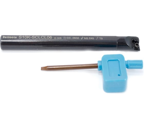 Резец расточной с ромбической пластиной Русский Инструмент D=10 L=125 S10K SCLCL 06 левый ri.419.31