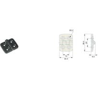 Петля (шарнир) для дверей Holzer Flexo 735 30.3х38.4 P735