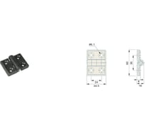 Петля (шарнир) для дверей Holzer Flexo 734 44.5х60 P734
