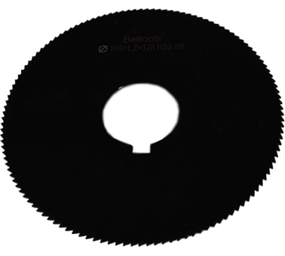 Фреза отрезная Beltools 100х1х27 Z=128 тип 1 со ступицей и ш/п HSS Nit ГОСТ 2679-93 ri.174.2416