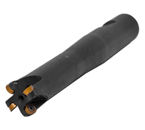 Фреза концевая Русский Инструмент 20 с механическим креплением круглых пластин, RD.. 0602 Z=4 ц/х Weldon=20 СОЖ AE400-R020.030.04.W20.C NOX ri.301.35