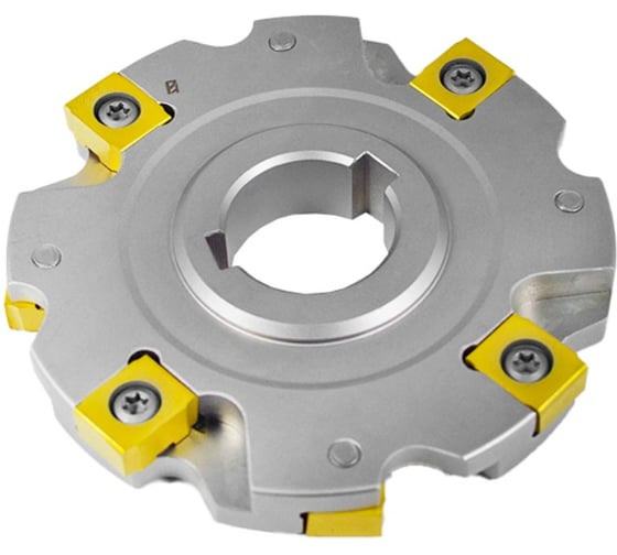 Фреза трехсторонняя Русский Инструмент 100х12х27 с механическим креплением 4гр пластин, с тан. креплением ZNHX 06 Z=8 (2х4) AS490-100.12.04.D27 ri.181.276