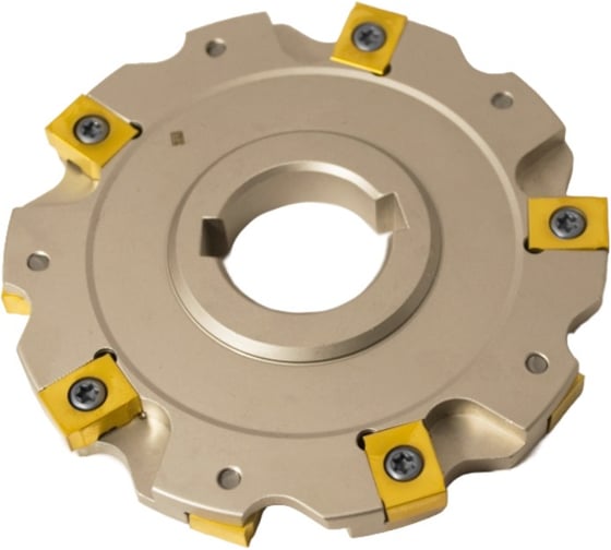 Фреза трехсторонняя Русский Инструмент 100х9х27 с механическим креплением 4гр пластин, с тан. креплением ZNHX T4 Z=10 (2х5) AS490-100.09.05.D27 ri.181.273