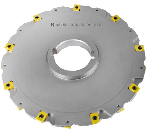 Фреза трехсторонняя Русский Инструмент 160х5х40 с механическим креплением 4гр пластин, с тан. креплением ZNHX T2 Z=18 (2х9) AS490-160.05.09.D40 ri.181.290