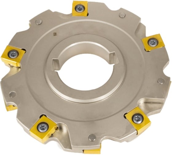 Фреза трехсторонняя Русский Инструмент 125х13х40 с механическим креплением 4гр пластин, с тан. креплением ZNHX T6 Z=10 (2х5) AS490-125.13.05.D40 ri.181.288