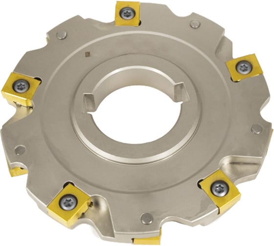 Фреза трехсторонняя Русский Инструмент 125х11х40 с механическим креплением 4гр пластин, с тан. креплением ZNHX T5 Z=10 (2х5) AS490-125.11.05.D40 ri.181.286