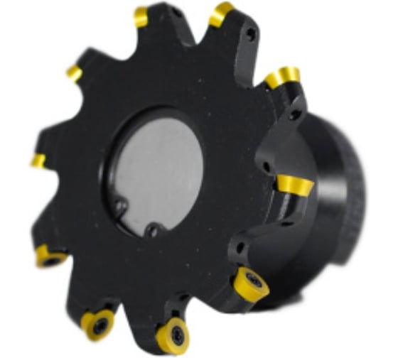 Фреза дисковая Русский Инструмент 80х8х27 R=4 с механическим креплением круглых пластин RDEW 0803MOT Z=10 СОЖ AS100-R080.08.10.A27.C NOX ri.443.38