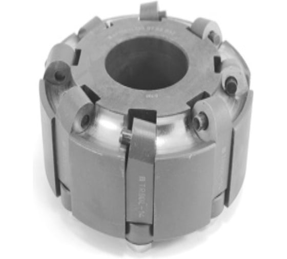 Фреза торцовая Русский Инструмент 100 с механическим креплением круглых пластин RN.. 150400 Z=8 dпос=32мм левая AF100-L100.07.08.B32 (2214-0408) ГОСТ 26595-85 ri.296.7