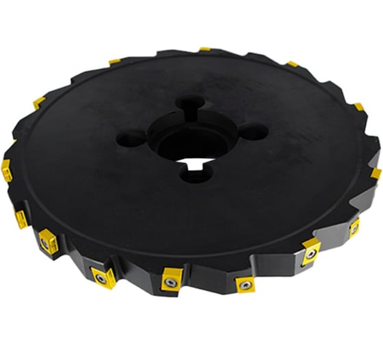 Фреза трехсторонняя Русский Инструмент 315х28х60 с механическим креплением тангенциально расположенных 4гр пл-н CNHQ 1606 Z=20 (2х10) с фланцем AS390-R315.28.10.C60 NOX ri.181.239