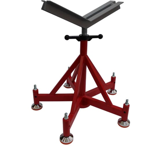 Большая опора для труб с V-образной головкой TD-tools 610-920мм TD1108H5