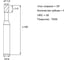 Фреза концевая твердосплавная CNCTOOL VHM 1х3х50 z=4, хв 4 L580, TiSiN HRC58 (P,M,K) 184774 3