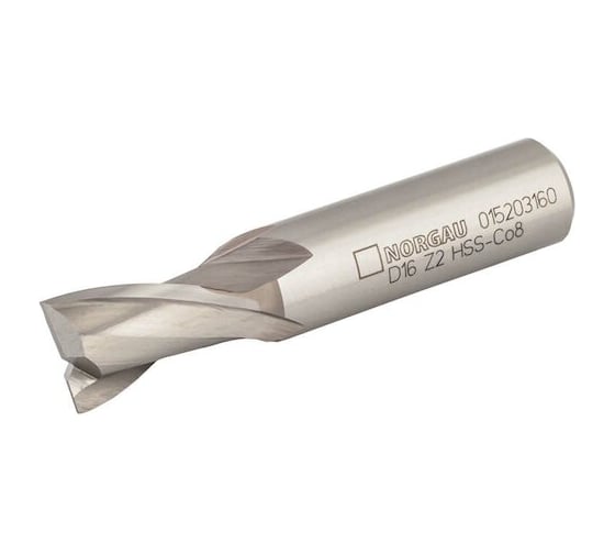 Фреза шпоночная NORGAU D16 Z2 HSS-Co8 015203160