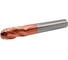 Концевая сферическая фреза RODMIX 4 зуба, HRC 55, TiSiN 5x10x50 R2.5 7050100502 1