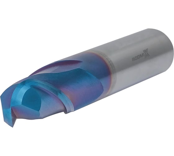 Концевая сферическая фреза RODMIX 4 зуба, HRC 65, Nano Blue 2x4x50 R1 7020040503