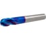 Концевая сферическая фреза RODMIX 4 зуба, HRC 65, Nano Blue 8x16x60 R4 7080160603 1