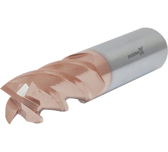 Концевая фреза с плоским торцом RODMIX 2 зуба, HRC 55, TiSiN, удлиненная 5х20х75 4050200755
