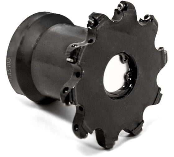 Фреза дисковая Русский Инструмент 63х7х22 R=3,5 с механическим креплением круглых пл-н RDEW 0702MO Z=10 СОЖ AS100-R063.07.10.A22.C NOX ri.443.34