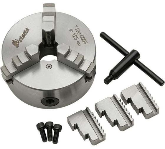 Патрон токарный Pristis 7100-0003 ГОСТ 2675-80 ф125 3-х кулачковый (k11-125) 3290018894341