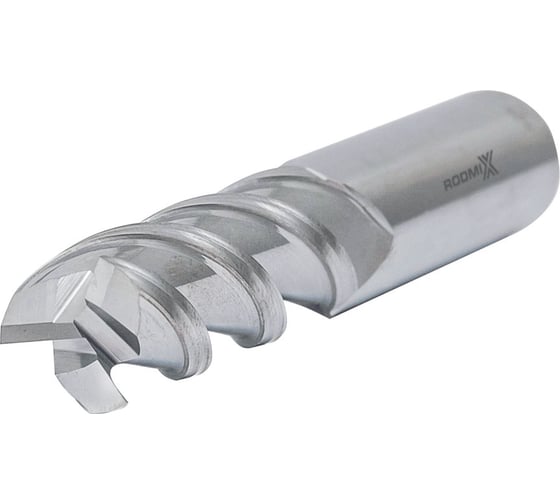 Концевая фреза с плоским торцом RODMIX для алюминиевых сплавов, 3 зуба, HRC 45, удлиненная 16х65х150 9160651501