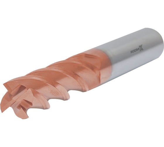 Концевая фреза с плоским торцом RODMIX 4 зуба, HRC 55, TiSiN 10х25х75 5100250752