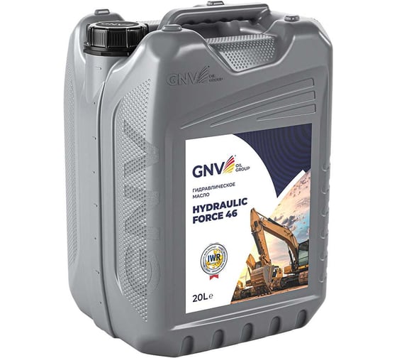 Гидравлическое масло Hydraulic Force 46 HLP канистра 20 л GNV GHF101340401450046020