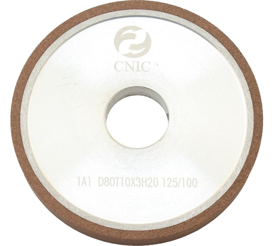 Круг алмазный CNIC 1А1плоский прямого профиля 80х10х3х20 SSD-2АС4 125/100 100 В2-01 32,0 кар. 76627