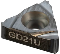 Пластина резьбовая GARWIN для наружной метрической резьбы, шаг 0,5 мм, универсальный сплав 11ER0.50ISO-GD21U