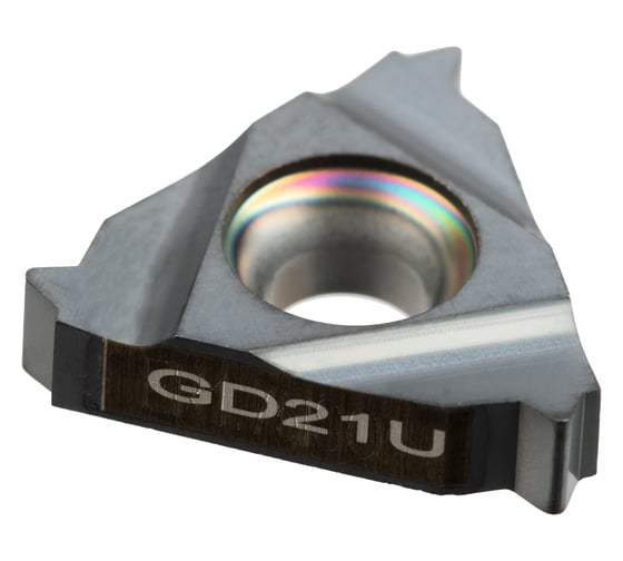 Пластина резьбовая GARWIN для наружной метрической резьбы, шаг 1,75 мм, универсальный сплав 16ER1.75ISO-GD21U