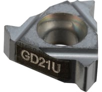 Пластина резьбовая GARWIN для наружной метрической резьбы, шаг 1,75 мм, универсальный сплав 11ER1.75ISO-GD21U