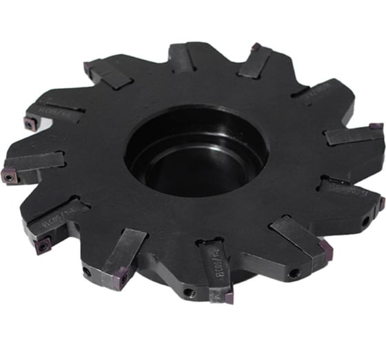 Фреза трехсторонняя Русский Инструмент 125х8-9х32 с механическим креплением 4гр пл-н SPGT 050204 Z=12 (2х6) с фланцем AS290-R125.0809.06.B32 NOX ri.181.209