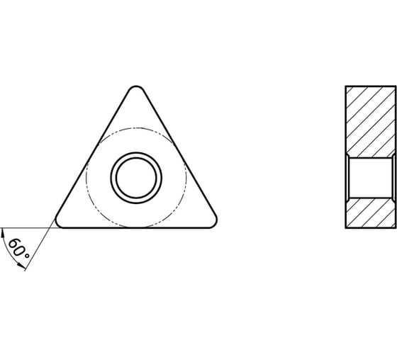 Пластина токарная GARWIN для обработки нержавеющих сталей TNMG160408-MM-GT25M