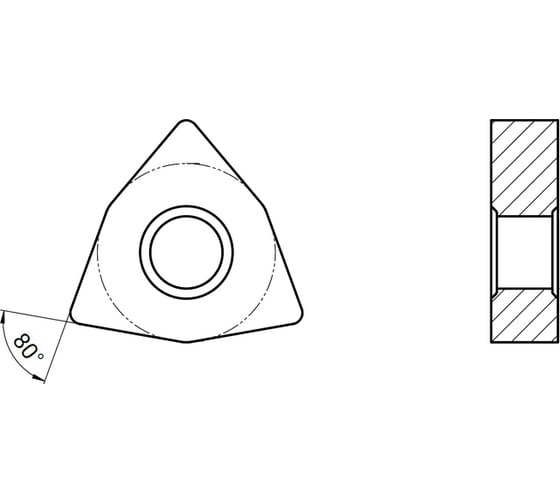 Пластина токарная для получистовой/получерновой обработки универсальный сплав GARWIN WNMG080404-LS3-GH20U
