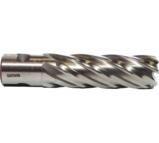 Сверло корончатое GARWIN 23 мм, универсальный хвостовик 3/4 (WELDON/NITTO ф19,05 мм), HSS, глубина сверления Lap50 мм 102810-23