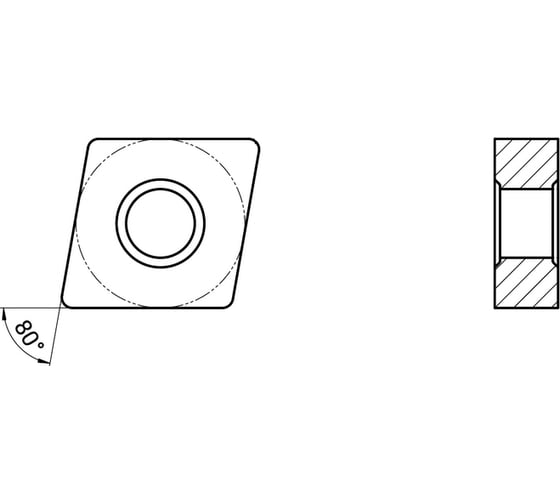 Пластина токарная GARWIN для черновой обработки углеродистых и легированных сталей CNMG190612-D5-GH25P