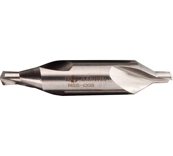 Сверло центровочное GARWIN 1,25 мм, DIN 333, HSS-Co5, форма A, 120, тип UNI 102217-1,25