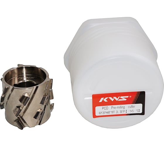 Фреза фуговальная KWS PCD 60*20*H48*18T 2L 30 (1+5)*3 DFK0A0266