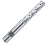 Фреза концевая New Century из быстрорежущей стали SUPER HARDENED многозубая с углом спирали 30 черновая с крупн ESH752080