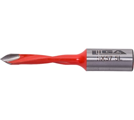 Сверло сквозное ECO HW 5x57 мм, S10x20 мм, LH Greatwood TL00000353