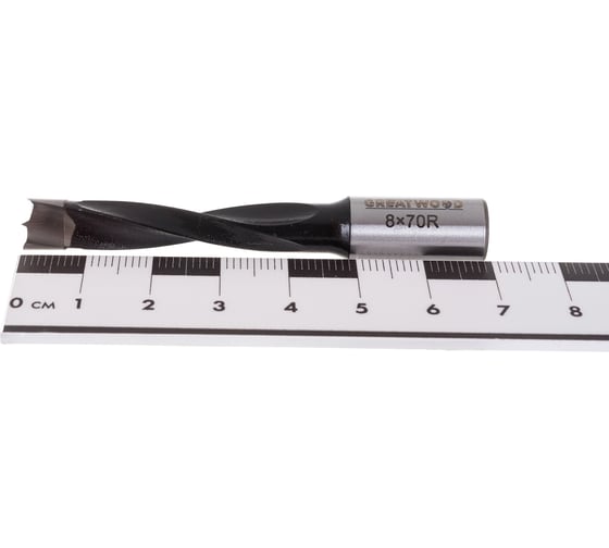 Сверло глухое HW 8x70 мм, S10x20 мм, RH Greatwood TL00000087