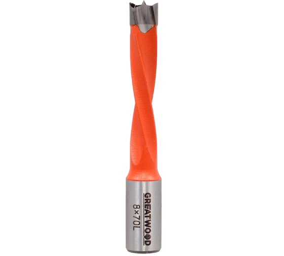 Сверло глухое HW 8x70 мм, S10x20 мм, LH Greatwood TL00000086 1